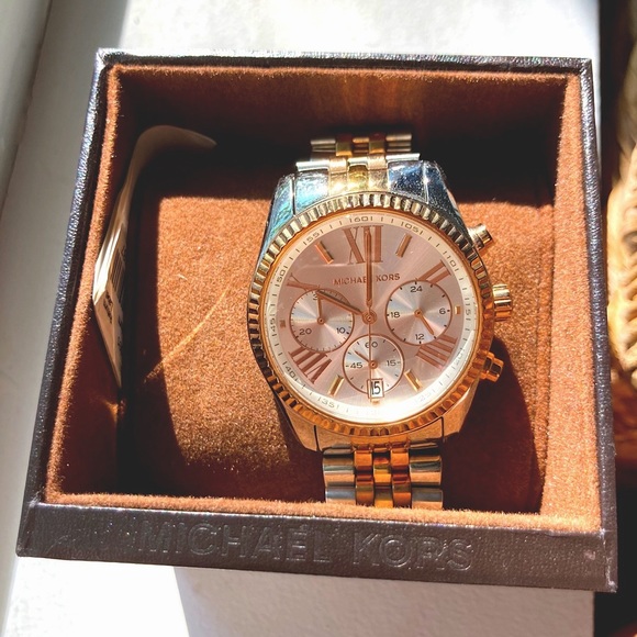 Michael Kors Silver and gold watch main image 6
